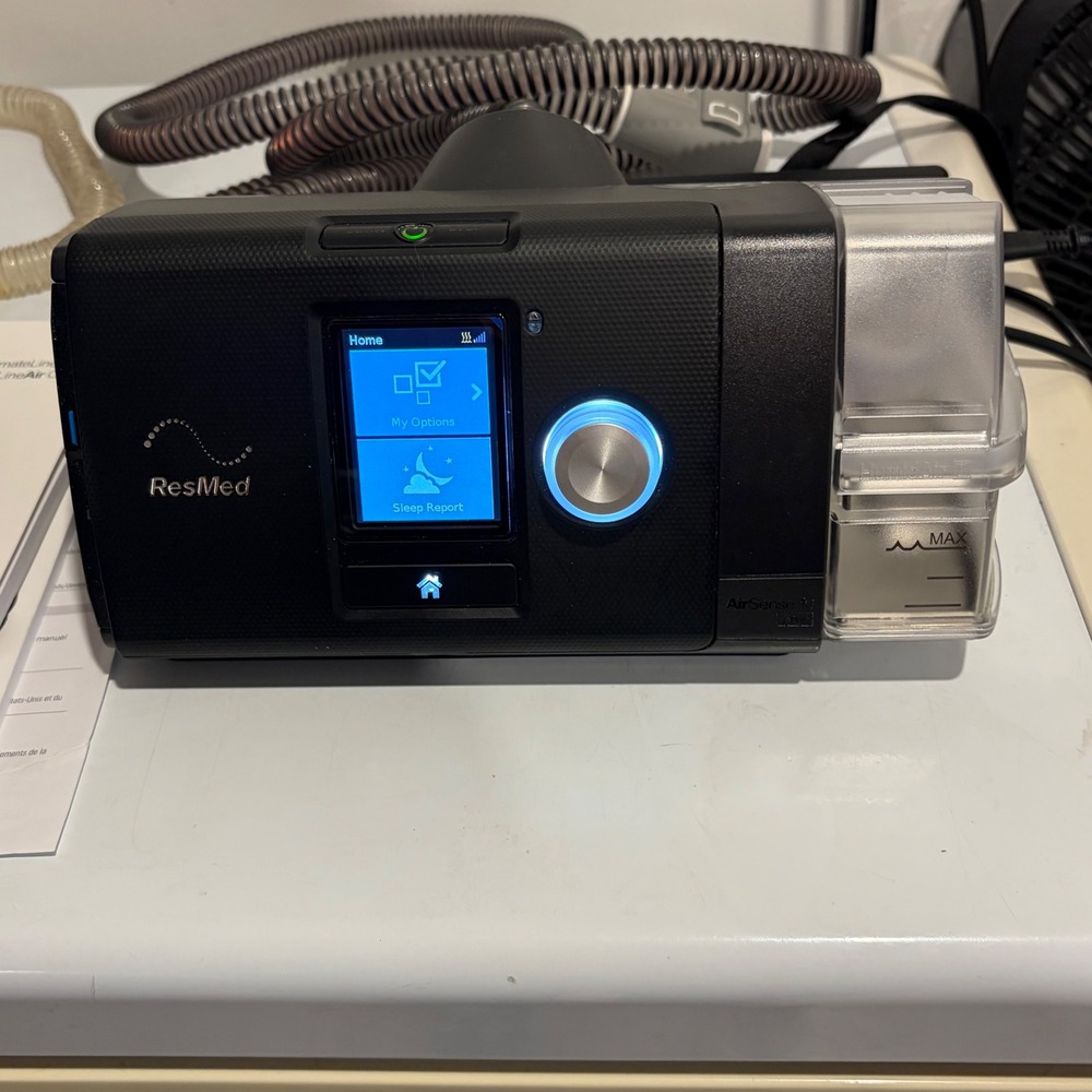 ResMed AirSense 10 CPAP Machine Modem with Humidifier and ClimateLine Tube -READ - Picture 10 of 16